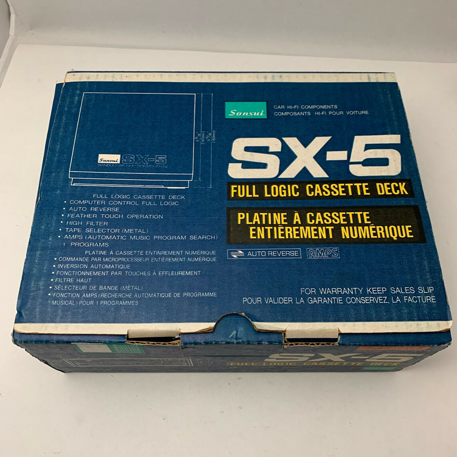 Sansui Sx-5 Full Logic Cassette Deck Vintage - Brand New