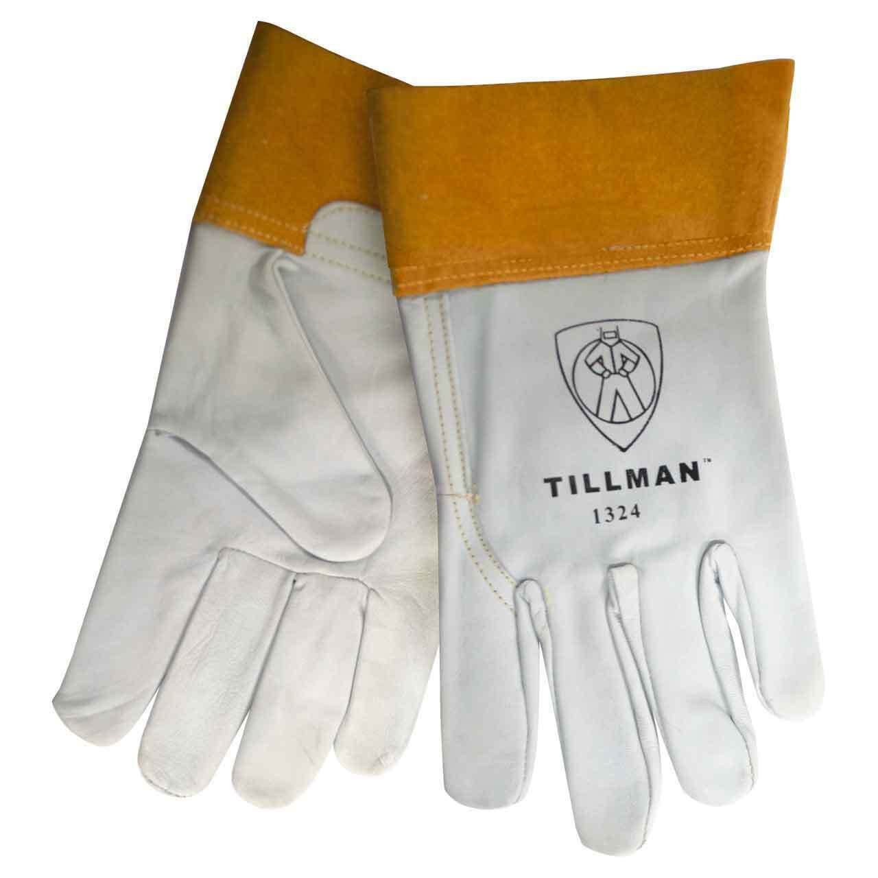 Tillman 1324 2" Cuff Welding Kidskin Goatskin Leather Tig Gloves Sizes- Sm-xl