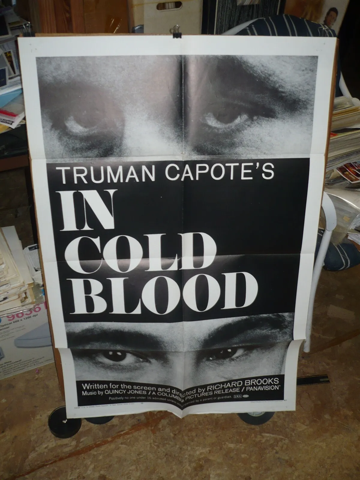 In Cold Blood, Orig 1-sh / Movie Poster (truman Capote, Robert Blake)  - 1968
