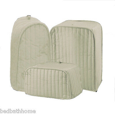 Ritz Quilted Solid Natural Bone Appliance Cover Ritz Polyester / Cotton Quilted