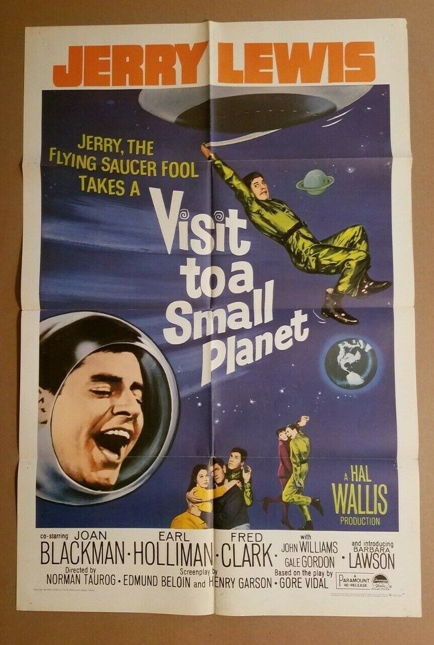 Visit To A Small Planet R'1966 Orig. One-sheet Movie Poster Jerry Lewis R'66/148
