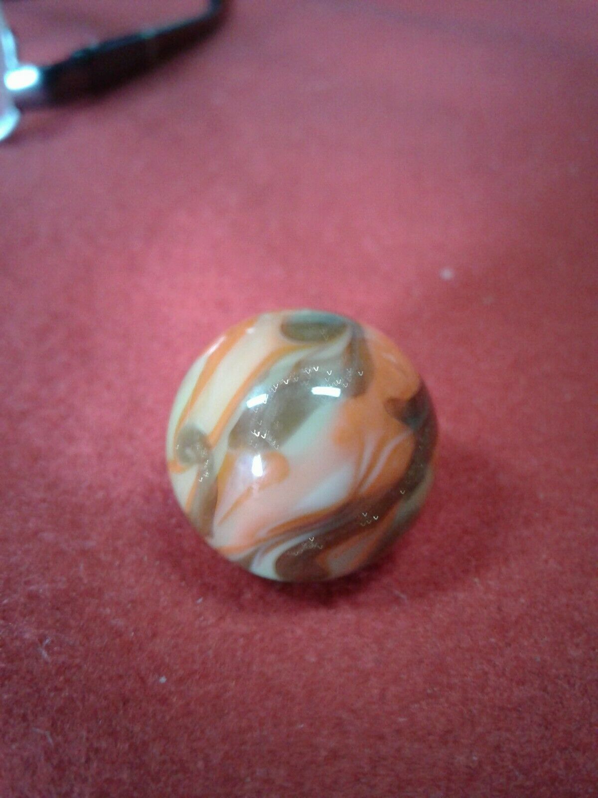 Handmade Marble Swirl  W/ Gold Stone Lutz