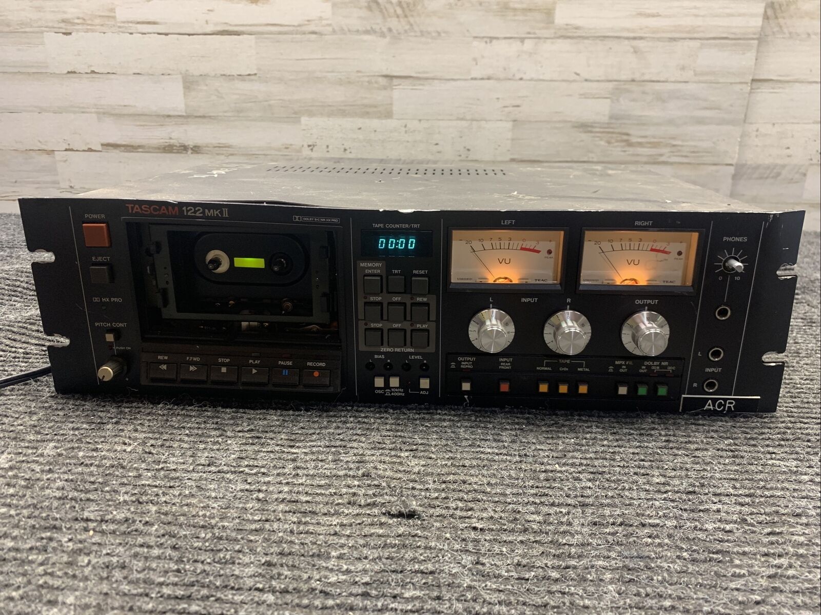 Used Tascam 122 Mkii 3 Head Professional Cassette Deck