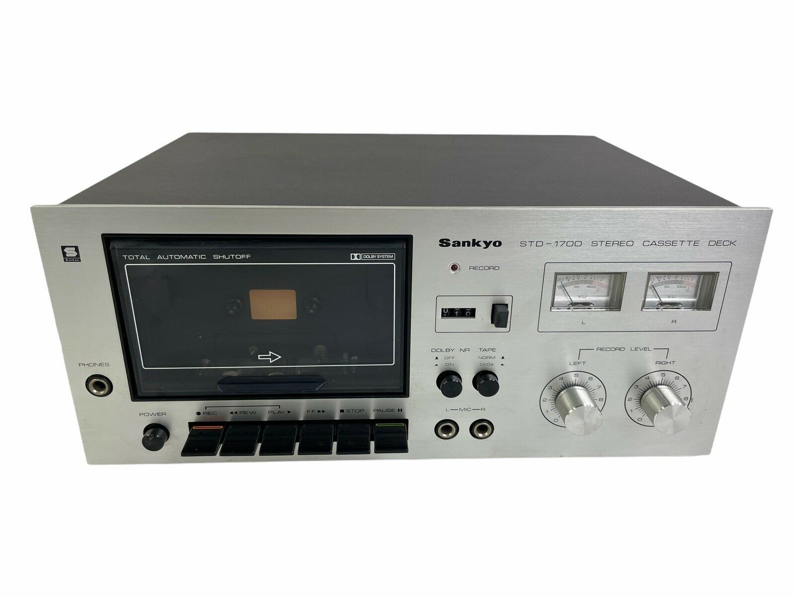 Vintage Sankyo Std-1700 Stereo Cassette Deck Dolby System Working (read Details)