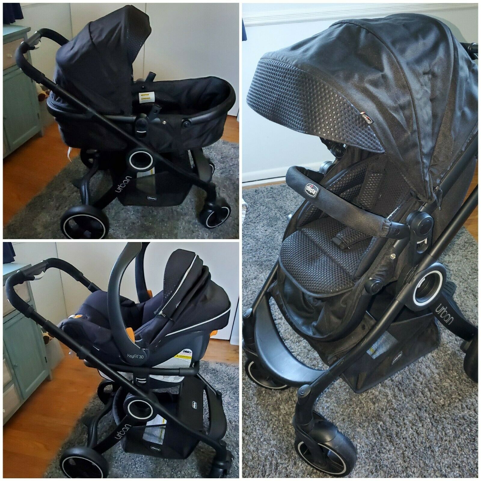 Chicco Urban Stroller Infant Toddler Bassinet