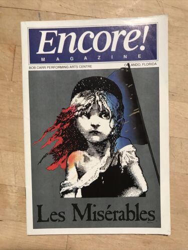 Les Miserables May 1992 Broadway Tour Orlando Playbill Brian D’arcy James Encore