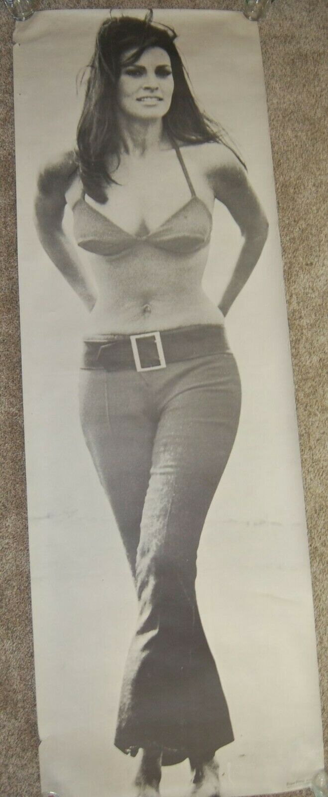 Vintage 1969 Raquel Welch Personality Movie Poster Prints 24"x71" Lifesized