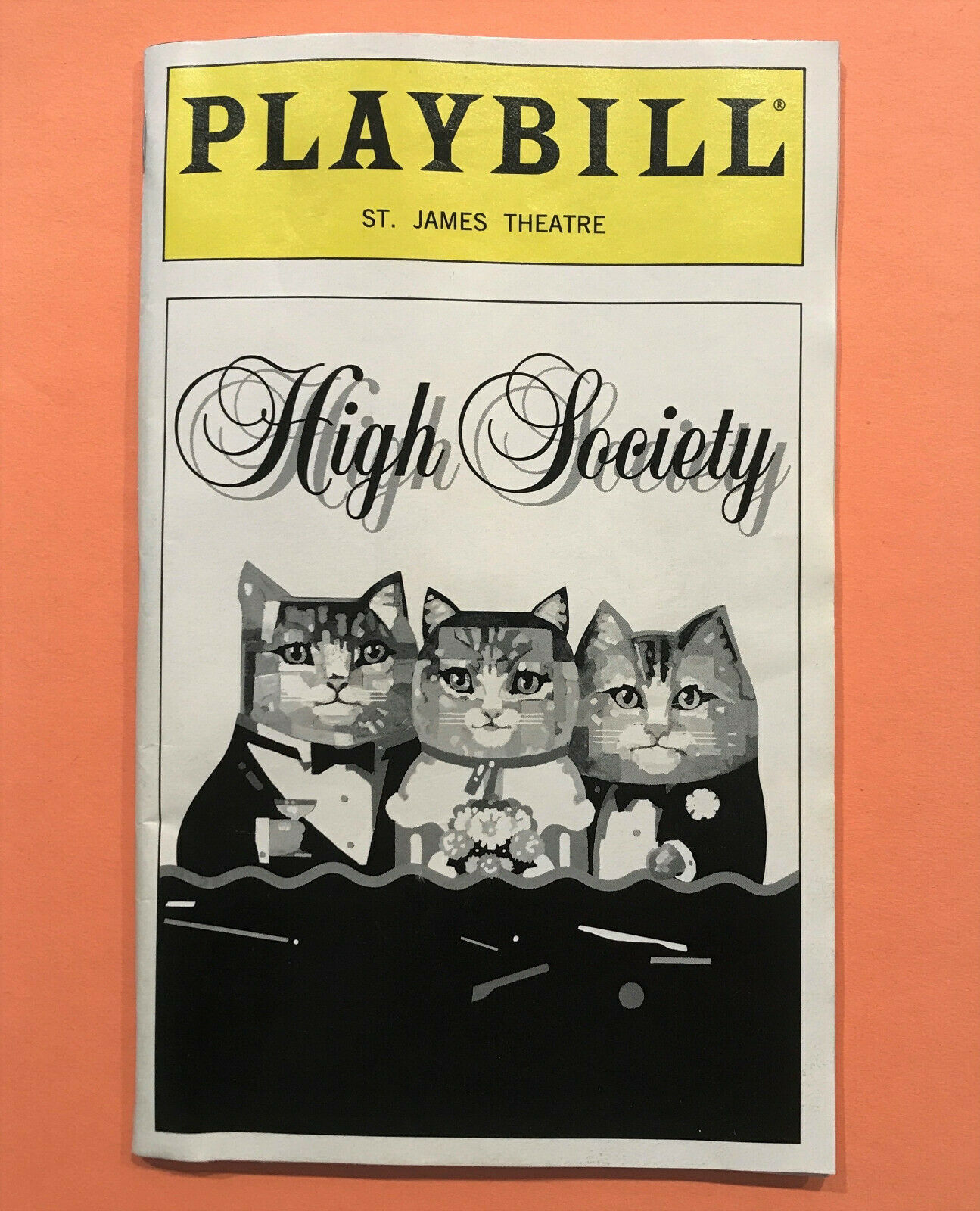 Playbill High Society Free Shipping 1998 St.james Theatre Anna Kendrick Debut Vg