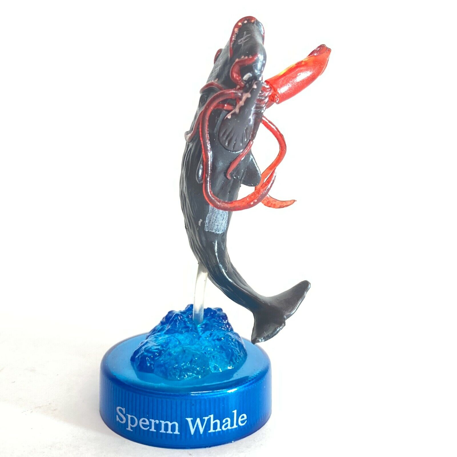 Kaiyodo The Deep Sea Odyssey 2 Bottle Cap Mini Figure Sperm Whale Giant Squid
