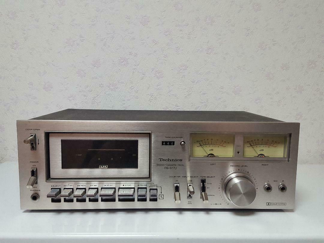 Technics Stereo Cassette Deck Rs -617 U Dolby Silver Audio Equipment Used