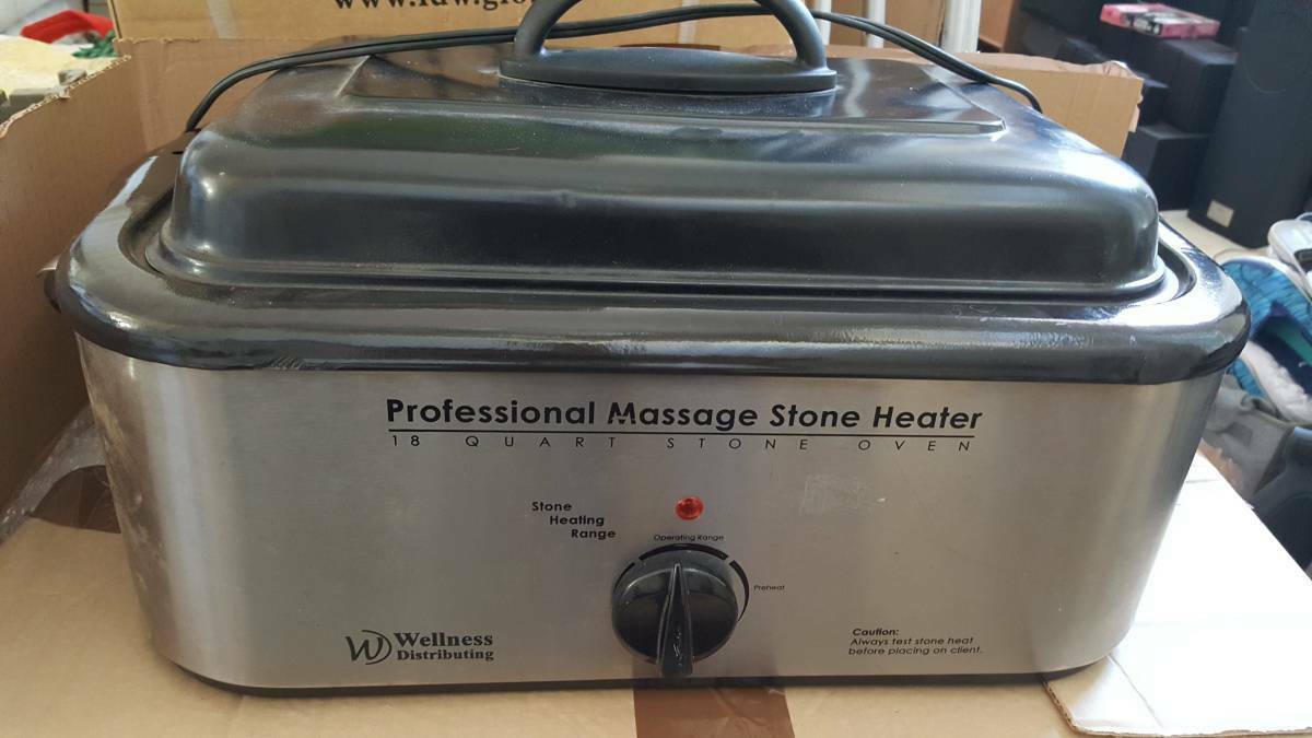 Professional Massage 18 Quart Stone Heater Oven +45 Stones Wellness Distributing