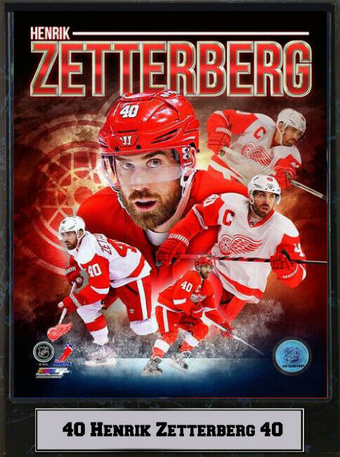 Encore Select 9x12 Plaque - Henrik Zetterberg Detroit Red Wings