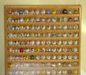 Oak Marble Display Case Holds 117 Logo 1 Inch