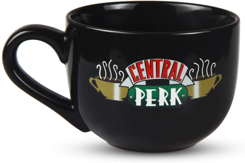 Pugez For Friends Central Perk Latte Ceramic Coffee Mug Black 16oz Birthday Gift
