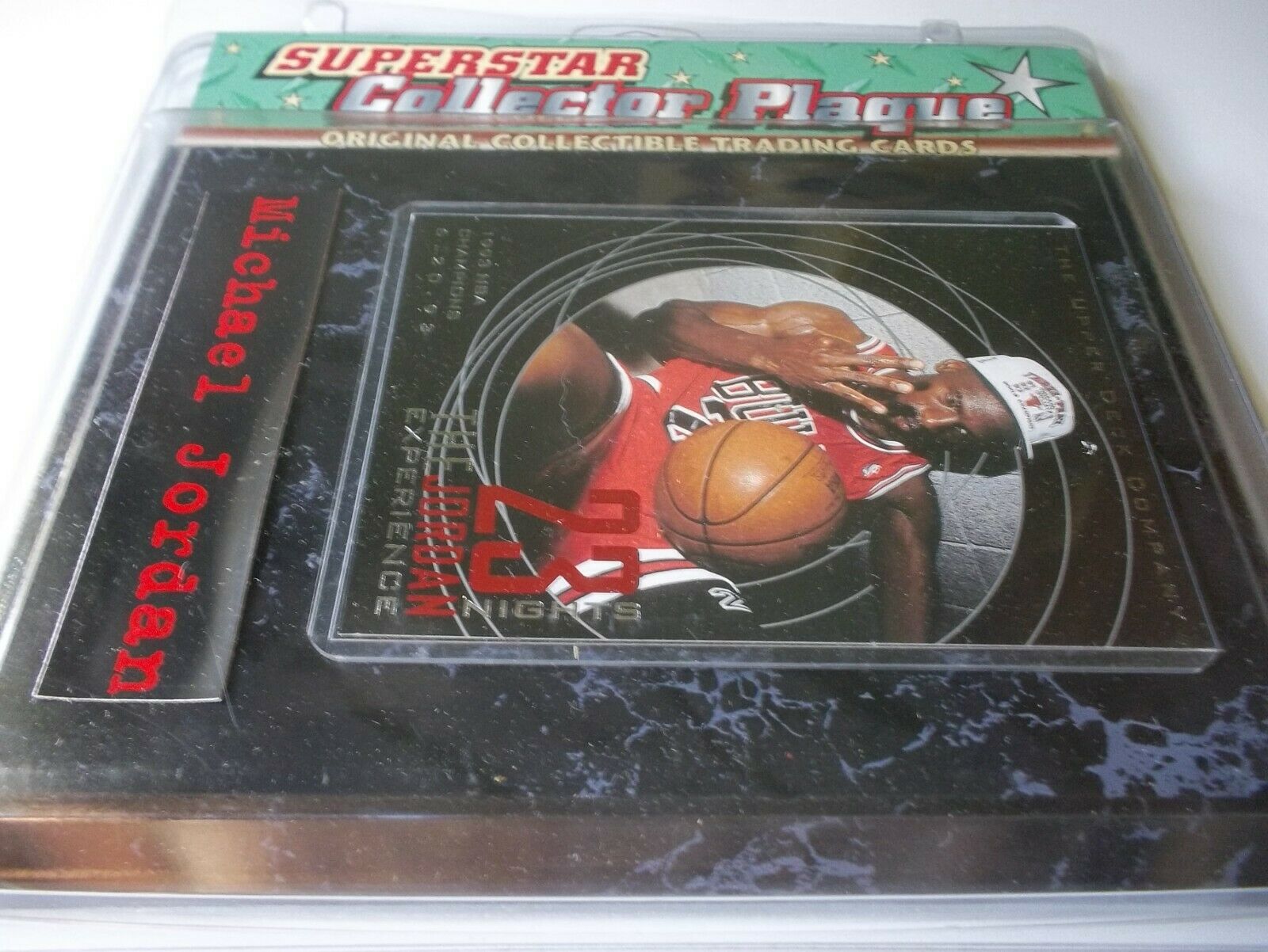 Michael Jordan 1993 Nba Champions Superstar Collector Plaque Trading Card