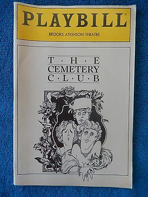 The Cemetery Club - Brooks Atkinson Theatre Playbill - Opening Night - May 1990