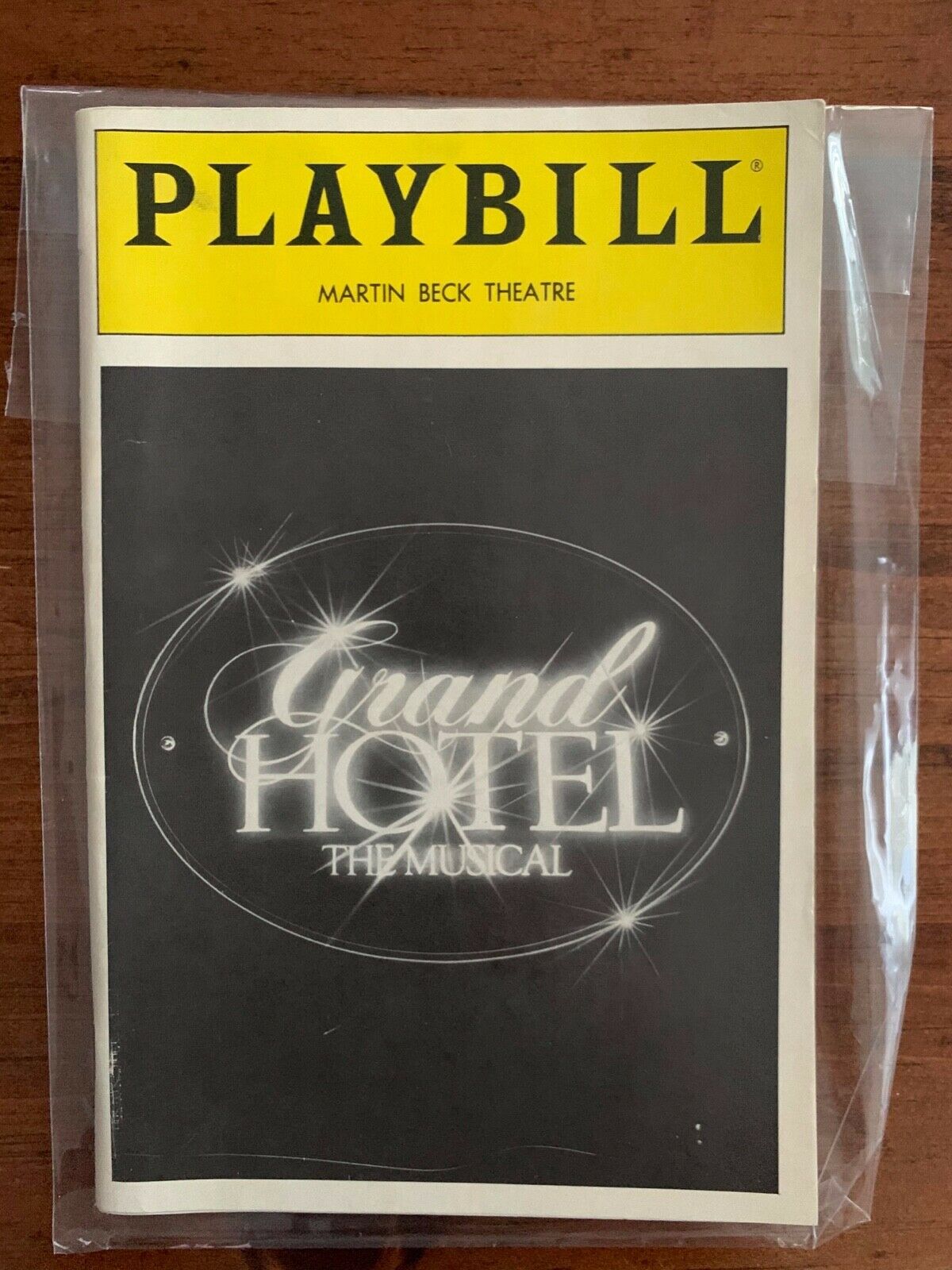 Grand Hotel The Musical 1990 Playbill