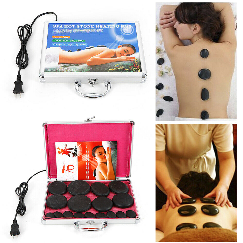Spa Massage Hot Stone Warmer Heating Box For 16/20/28 Pcs Rock Stone Heating