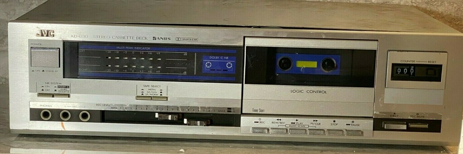 Vintage Jvc Kd D30j Stereo Cassette Deck Tape  Player Recorder Console Parts