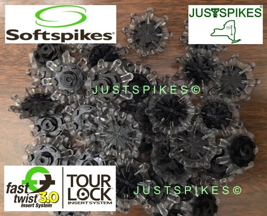 72 New Gray Pulsar Fast Twist 3.0 Tour Lock Golf Spikes Softspikes Justspikes