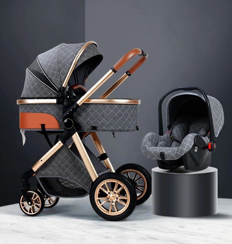 New 3 In 1 Baby Stroller High Landscape Carriage Light Newborn Baby Comfort Cart