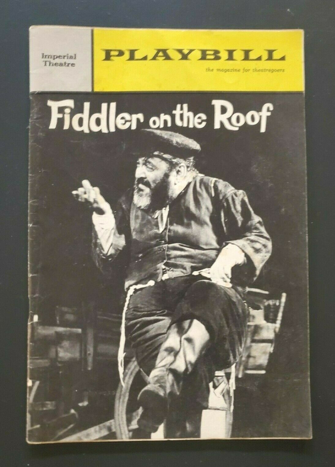 "fiddler On The Roof" Playbill - Zero Mostel March 1965