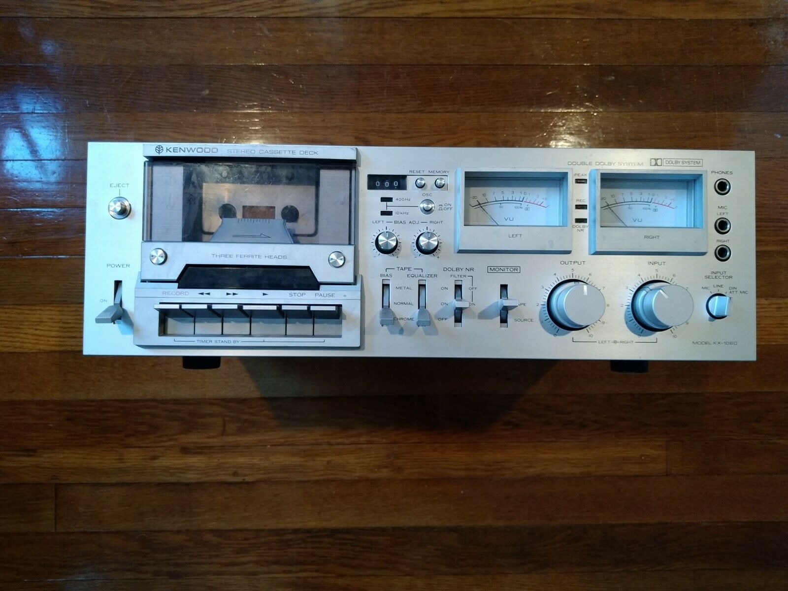 Kenwood Stereo Cassette Deck  Kx-1060 - For Parts/repair
