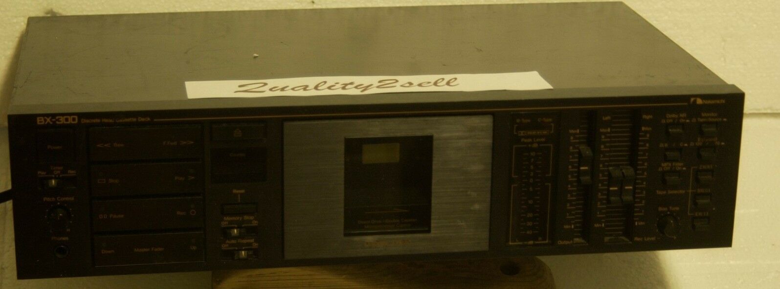 Nakamichi Bx-300 3 Head Direct Drive Cassette Deck  Fully Serviced 120-240v
