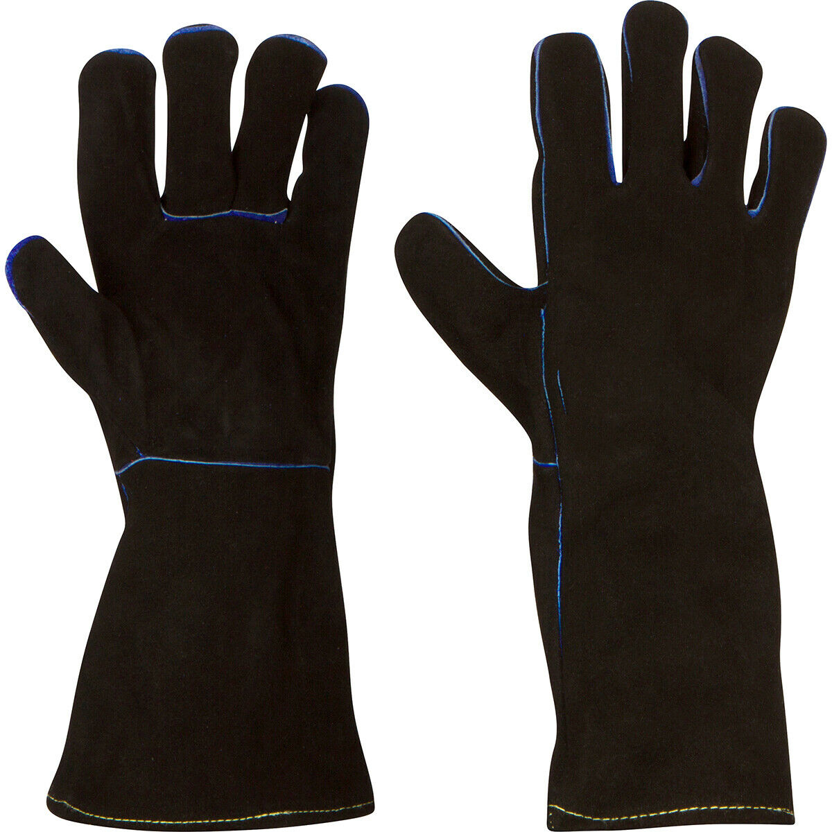 Welding Gloves Cowhide Leather,  Made With Kevlar, Barbecue, Fireplace, Welder