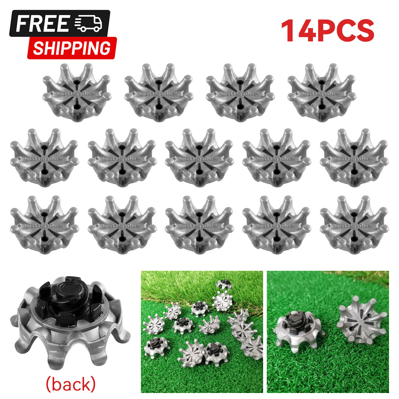 14x Golf Shoe Soft Spikes Replacement Cleat Fast Twist Stud For Footjoy Shoes